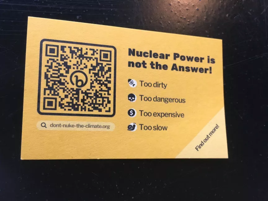 A business card as agit-prop